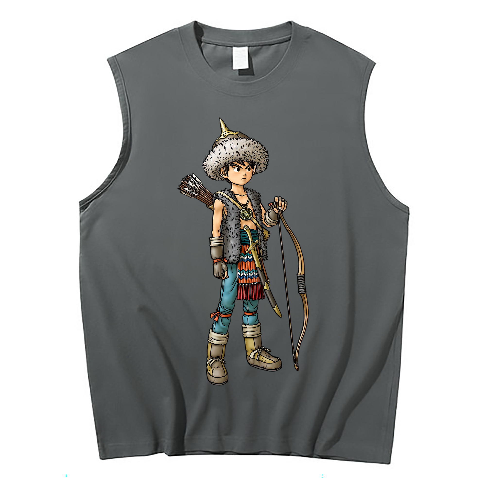 （画像用） ドラゴンクエスト Doragon Kuesuto Dragon Quest コットン100％タンクトップ（フロントプリント）